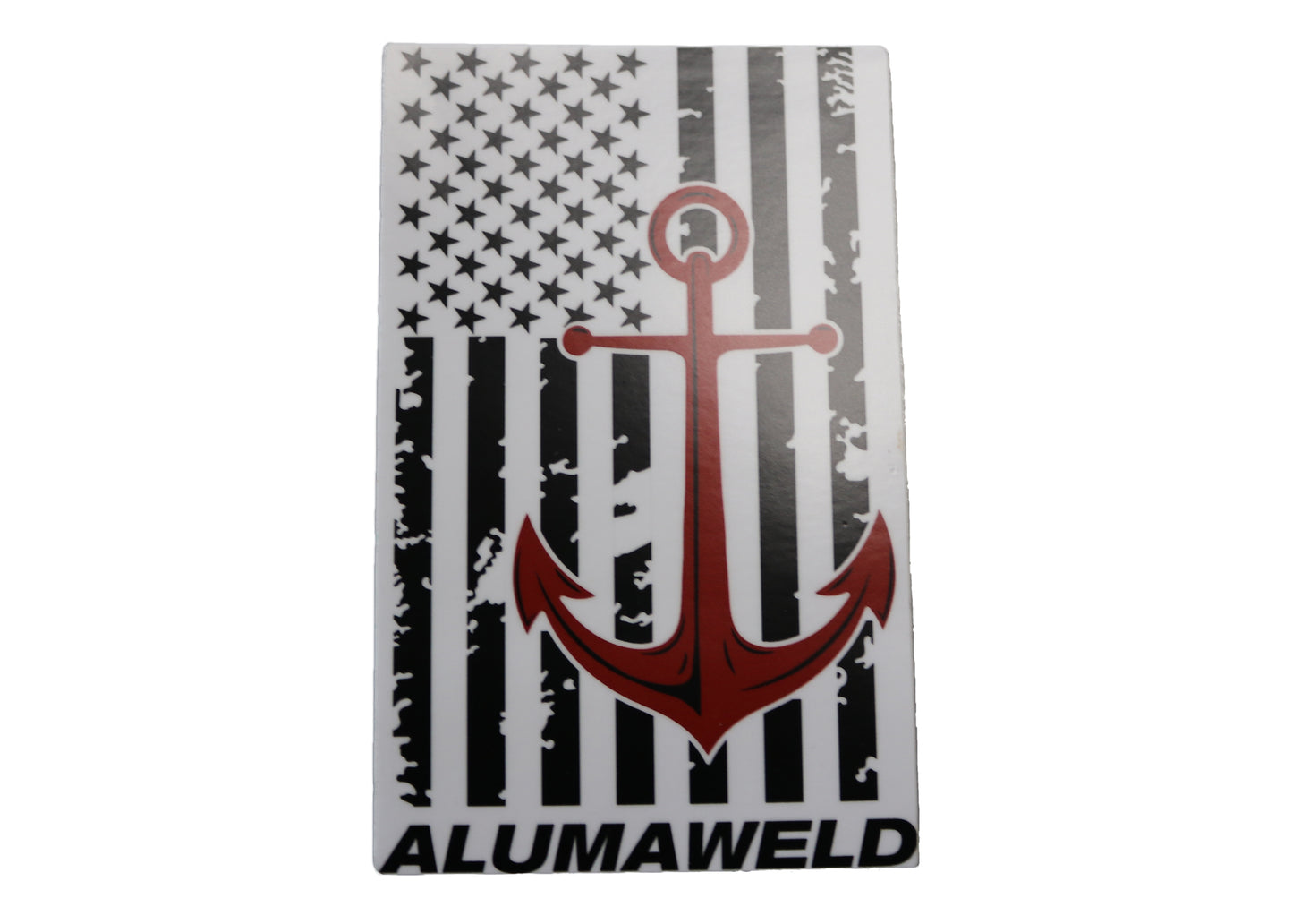 Alumaweld Logo with Flag and Anchor Decal