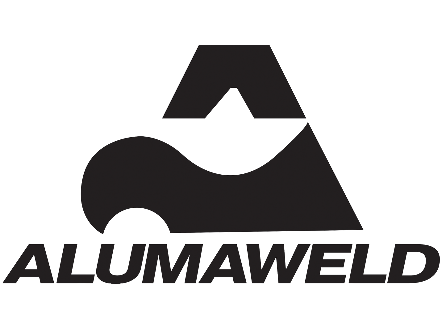 Alumaweld Logo Decal - Black